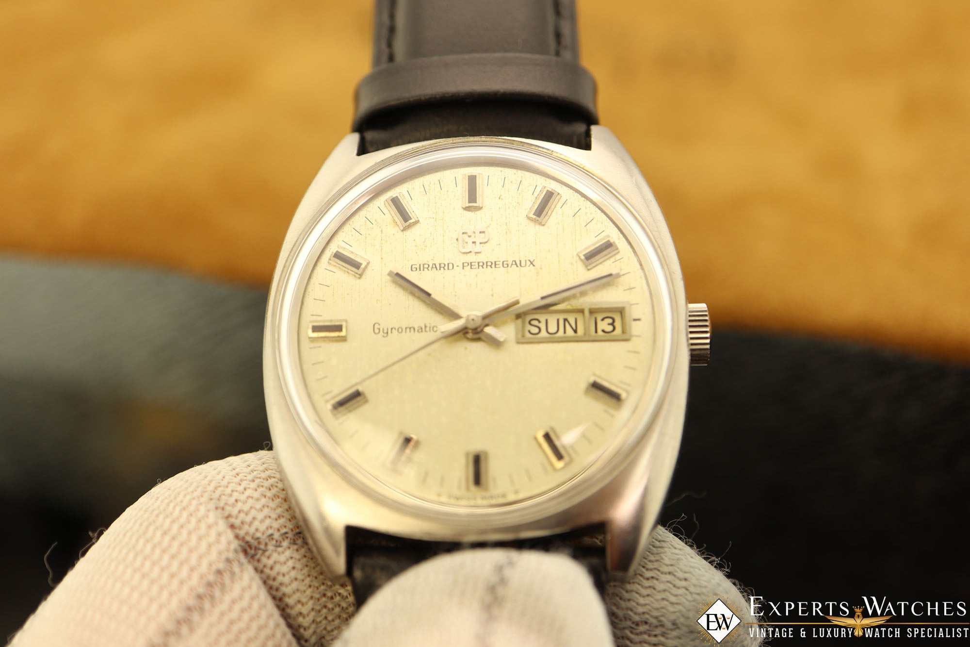 1960's Serviced Vintage GP Girard Perregaux Gyromatic, Day Date
