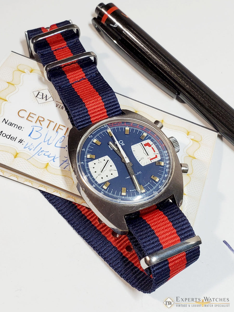Vintage swiss chronograph watches on sale