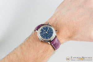 Serviced Vintage 1970's Hamilton Chrono-Matic Chronograph Date Blue Cal 11 Watch
