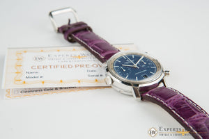 Serviced Vintage 1970's Hamilton Chrono-Matic Chronograph Date Blue Cal 11 Watch