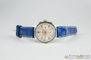 1940's Vintage Heuer 2543 Chronograph Valjoux 72C Triple Date Day Pre-Carrera