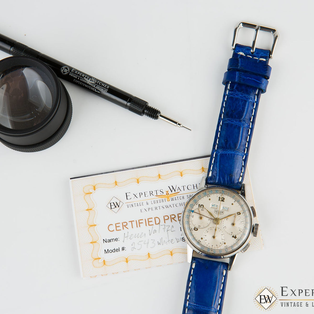 Horse Race Heuer Stopwatch Repair 1940's Vintage Heuer 2543