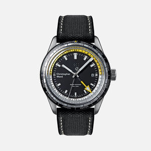 NEW Christopher Ward Watch C65 316L GMT Worldtimer V1 Edition Yellow Warranty - Experts Watches