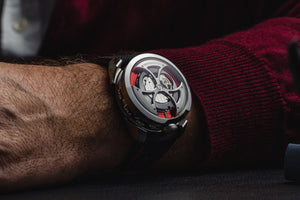 New M.A.D.1 Edition 1 Red by MB&F Automatic Steel Mens 42mm Strap MAD Watch - Experts Watches
