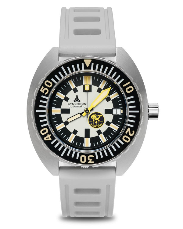 New SYNCHRON POSEIDON Diving Watch ISOfrane Rubber Limited Edition 581/1000 - Experts Watches