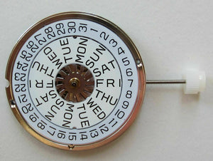 NOS ETA cal. 450.121 day date ENG Swiss Quartz Watch Movement 11½"' Ligne - Experts Watches