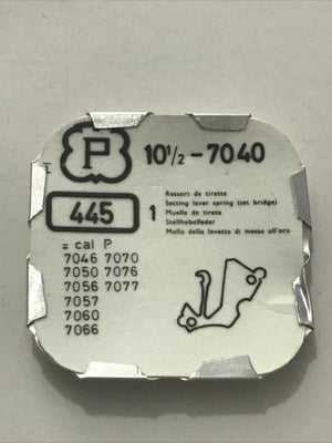 Peseux 7040 Part 445 Setting Lever Spring 10 1/2 - Watch Movement - Experts Watches