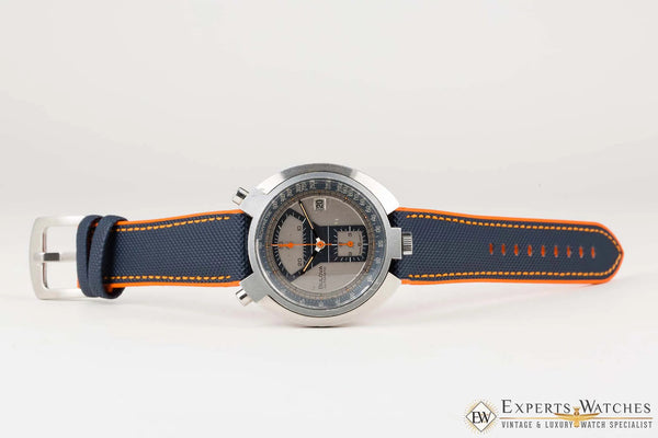Serviced BULOVA BULLHEAD Parking Meter Chronograph Automatic Cal 12 1973 Watch - Experts Watches - Bulova