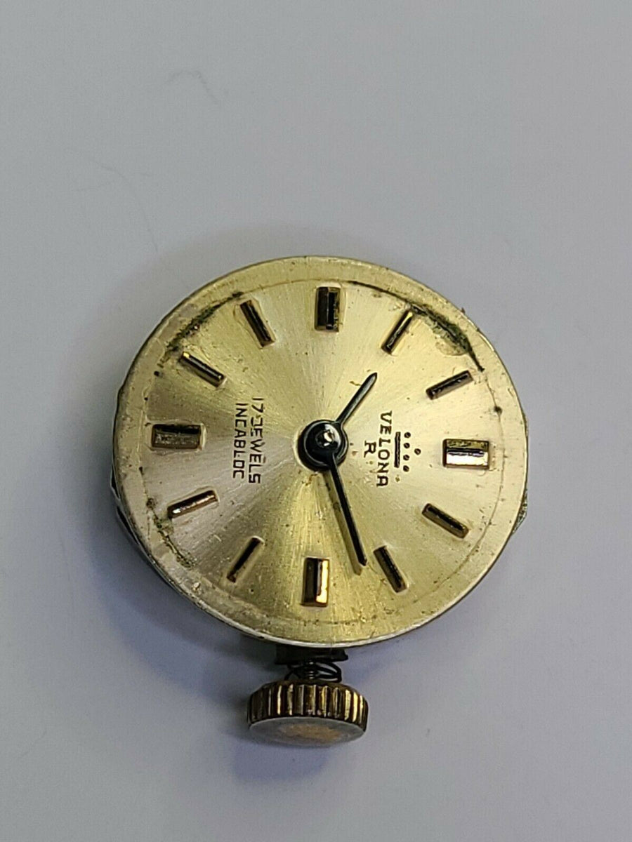 Velona FA Femga France Vintage Manual Watch Movement with dial and Han Experts Watches