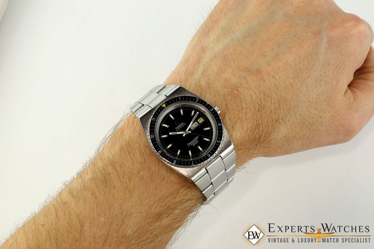Vintage 1970 Omega Seamaster Cosmic Diver 2000 60m ref 166.137 Day Da Experts Watches