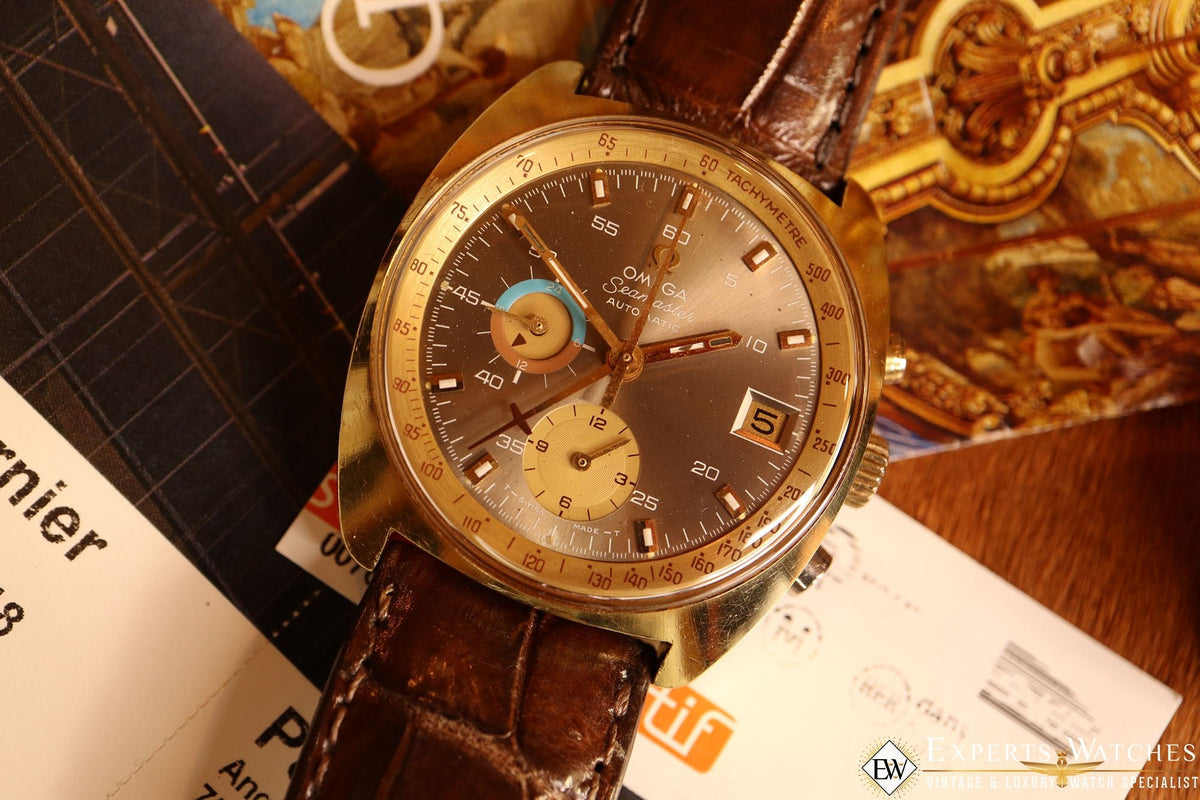 VINTAGE 1972 OMEGA SEAMASTER 176.007 Cal 1040 Chronograph GOLD Fill JE Experts Watches