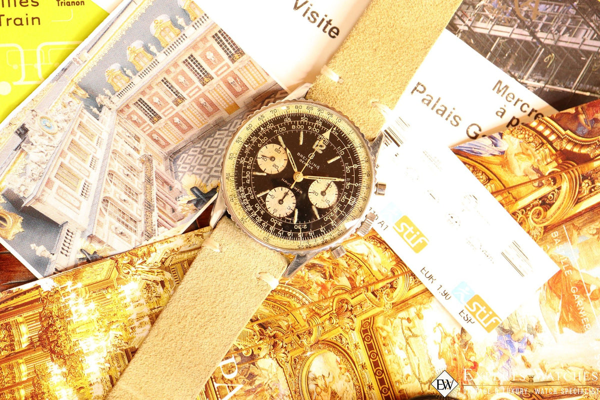 Vintage Serviced Breitling Navitimer 806 1966 Panda Pilot Watch