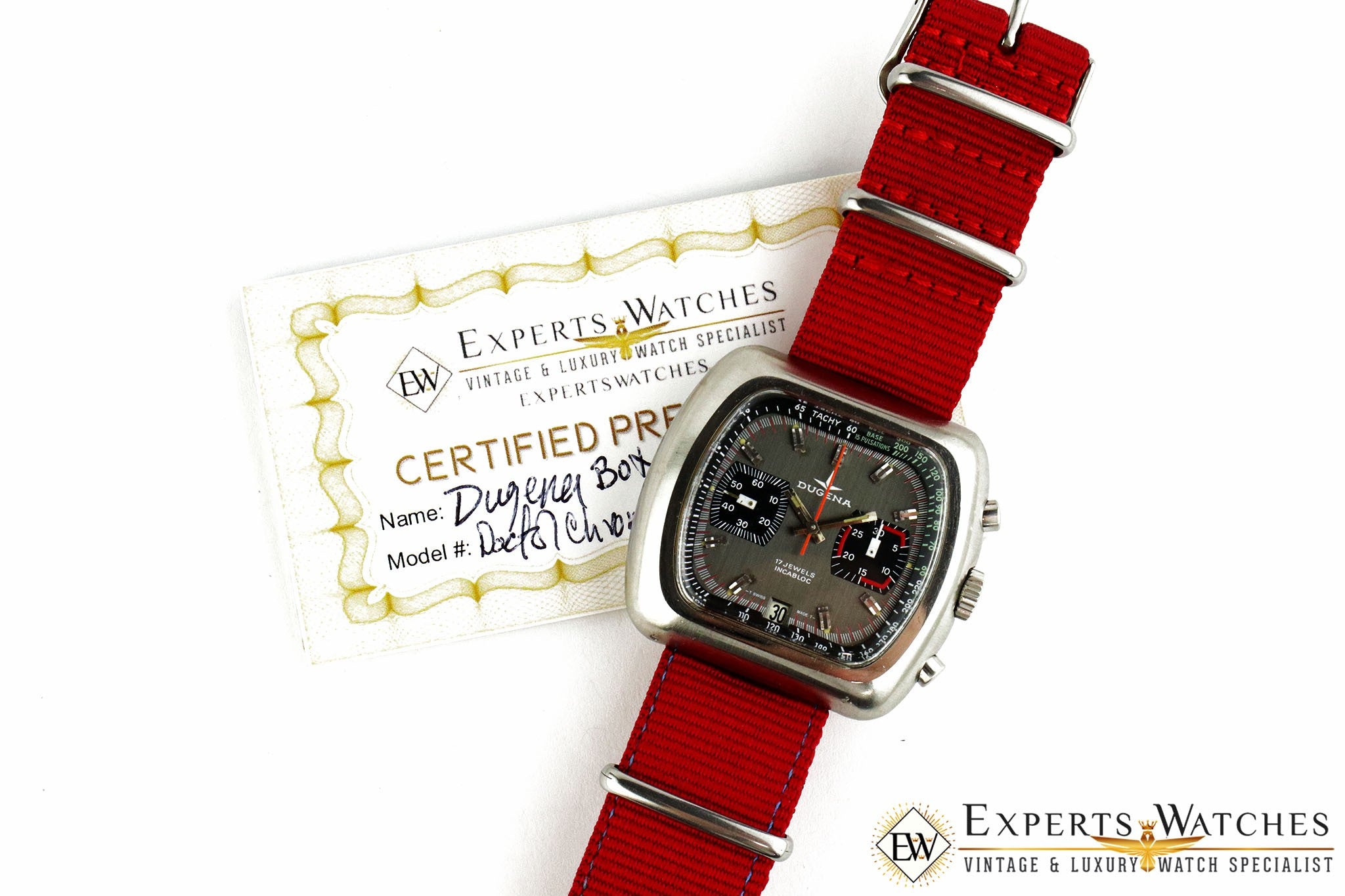 Vintage 1969 Dugena Doctor Medical Chronograph Pulsations