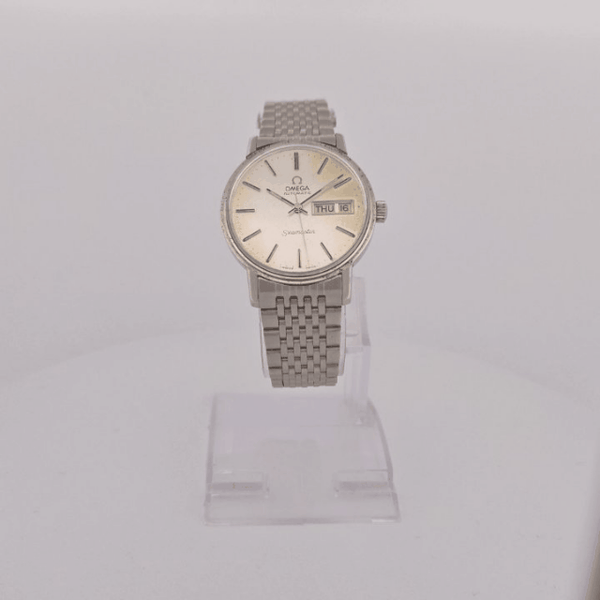 Omega Style Beads of Rice Watch Bracelet – Curved or Flat - Brushed or Polished