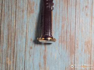 1940's Vintage Cortebert Sport Triple Date Italian Day Moonphase 18k Gold Watch - Cortebert Wristwatches