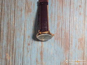 1940's Vintage Cortebert Sport Triple Date Italian Day Moonphase 18k Gold Watch - Cortebert Wristwatches