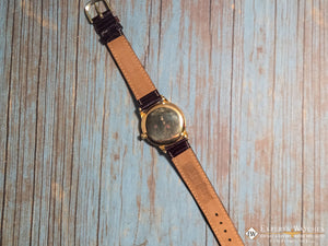 1940's Vintage Cortebert Sport Triple Date Italian Day Moonphase 18k Gold Watch - Cortebert Wristwatches