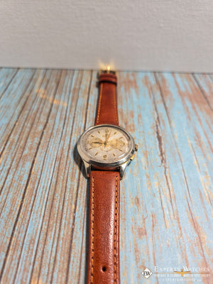 1950's Vintage Mundial Chronograph Watch Lemania 1270 Cal (320 / 321) CH27 - Experts Watches - Mundial