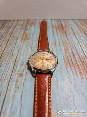1950's Vintage Mundial Chronograph Watch Lemania 1270 Cal (320 / 321) CH27 - Experts Watches - Mundial