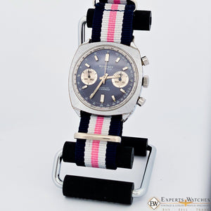 1960's Vintage Regency Chronograph Landeron 248 Sunburst Blue Panda Racing Watch - Experts Watches - Regency