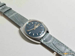 1970's Vintage Girard Perregaux Gyromatic GP Teal Dial Day Date Automatic Watch - Experts Watches - Girard - Perregaux