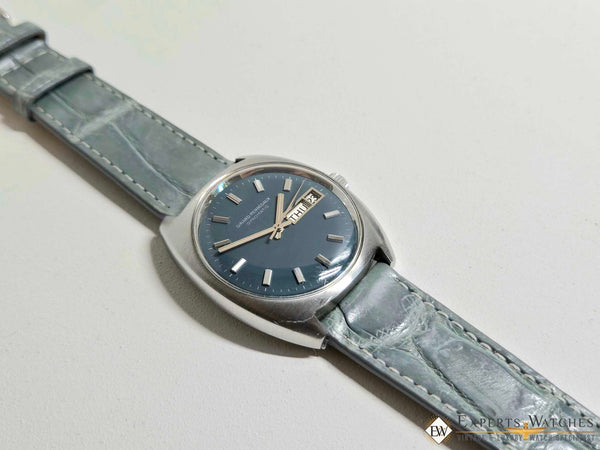 1970's Vintage Girard Perregaux Gyromatic GP Teal Dial Day Date Automatic Watch - Experts Watches - Girard - Perregaux