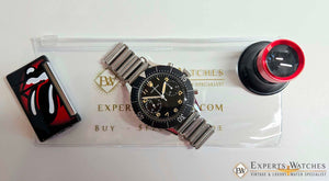 Bonklip Style Watch Bracelet Stainless Steel - Vintage Military Ladder Bamboo - Experts Watches - Experts Watches