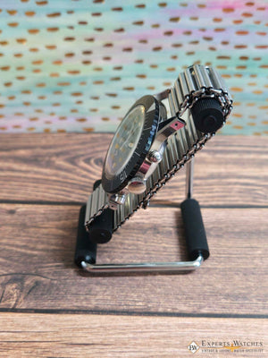 Bonklip Style Watch Bracelet Stainless Steel - Vintage Military Ladder Bamboo - Experts Watches - Experts Watches
