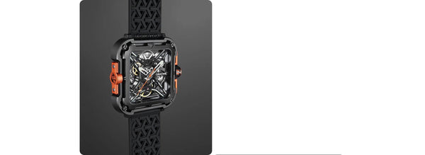 CIGA Design Mechanical Skelton Watch Series X Gorilla Black Orange - Experts Watches - CIGA Design