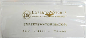 Clear Zipper Watch Pouch Case - Thick PVC - Experts Watches Logo - Experts Watches - Experts Watches