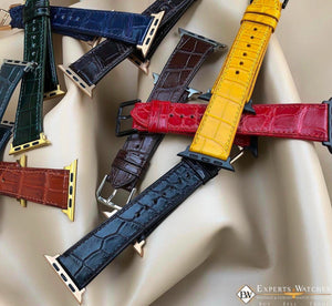 Handmade Genuine Crocodile Leather Watch Strap | Quick‑Release Replacement Band - Experts Watches - Experts Watches