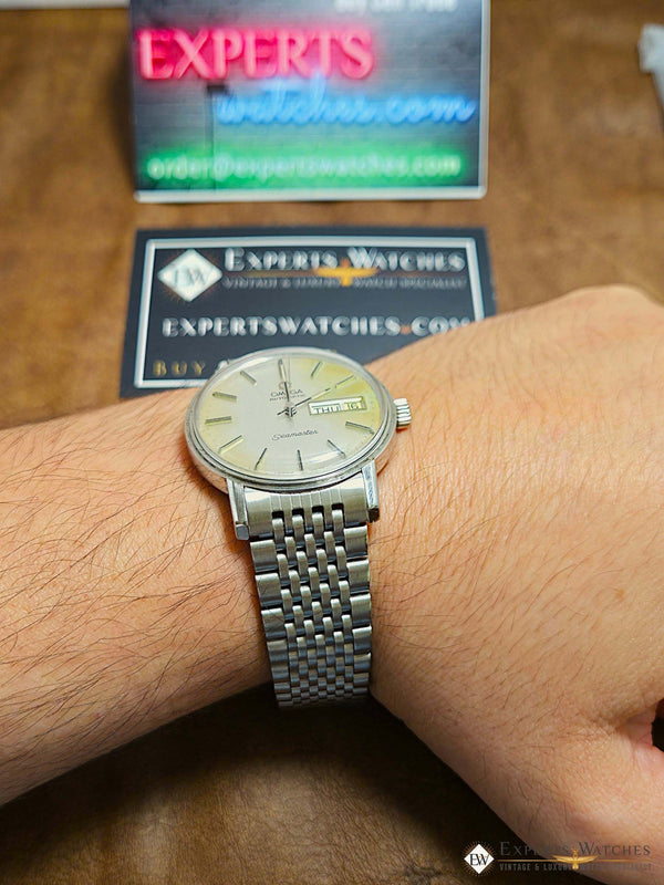 Omega Style Beads of Rice Watch Bracelet – Curved or Flat - Brushed or Polished - Experts Watches - Experts Watches