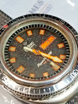 Serviced Vintage 1969's Zodiac Super Sea Wolf Diver Watch Day Date 862 - 836 HBEAT - Experts Watches - Zodiac
