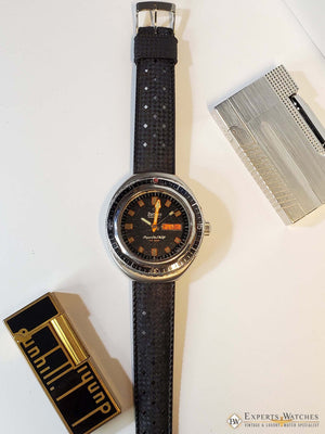 Serviced Vintage 1969's Zodiac Super Sea Wolf Diver Watch Day Date 862 - 836 HBEAT - Experts Watches - Zodiac