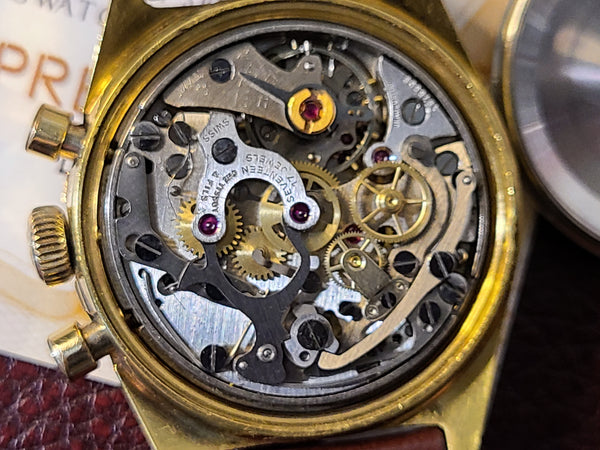 Vintage 1960s Tissot Seastar 3 Register Chronograph Watch Lemania 1281 321 CPO - Experts Watches - Tissot
