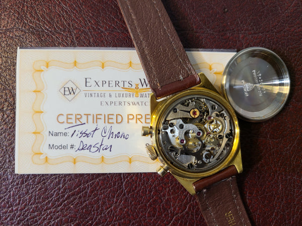 Vintage 1960s Tissot Seastar 3 Register Chronograph Watch Lemania 1281 321 CPO - Experts Watches - Tissot