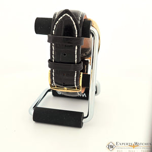 Vintage GRUEN Valjoux 7734 Gold Plate Chronograph Watch Raspberry Panda Dial CPO - Experts Watches - Gruen