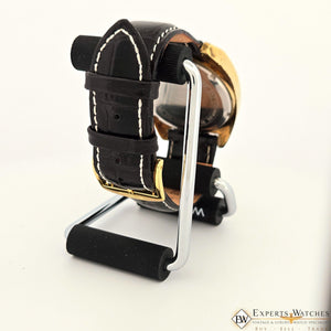 Vintage GRUEN Valjoux 7734 Gold Plate Chronograph Watch Raspberry Panda Dial CPO - Experts Watches - Gruen