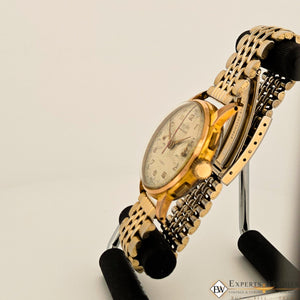 Vintage Rare Enicar Pre Sherpa Chronograph Gold Plated Venus 188 17J Mens Watch - Experts Watches - Enicar