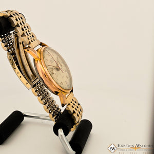 Vintage Rare Enicar Pre Sherpa Chronograph Gold Plated Venus 188 17J Mens Watch - Experts Watches - Enicar