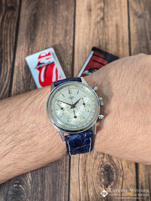 Genuine Crocodile Leather Watch Strap| Round Scales White Stitch | Quick‑Release - Experts Watches Watch Strap