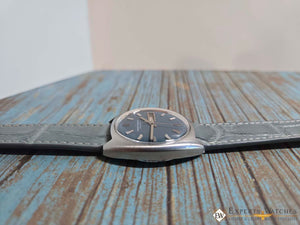 Handmade Genuine Crocodile Leather Watch Strap | Quick‑Release | White Stitch