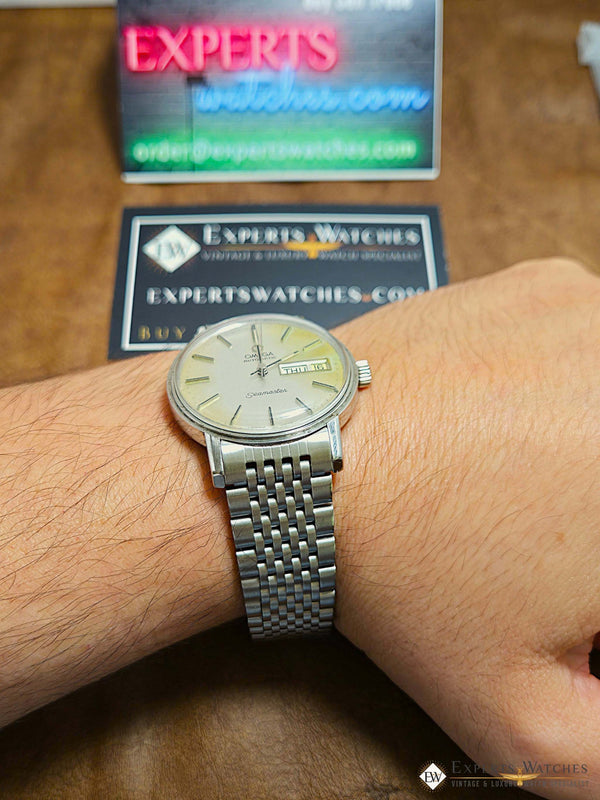Omega Style Beads of Rice Watch Bracelet – Flat or Curved- Brushed or Polished