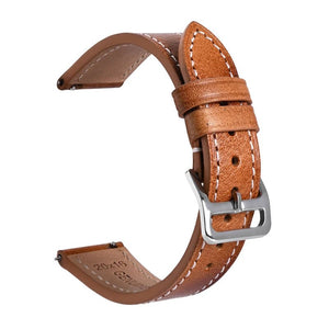 Premium Tapered Full‑Grain Leather Watch Strap with Quick‑Release Spring Bars - Experts Watches by Experts Watches