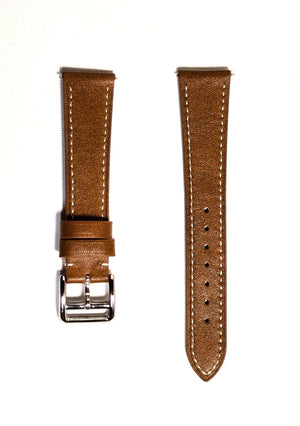 Premium Tapered Full‑Grain Leather Watch Strap with Quick‑Release Spring Bars - Experts Watches by Experts Watches