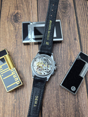 Serviced 1950s Vintage Officers Chronograph Lemania 1270 (320 / 321) Watch 35mm - Lemania Wristwatches