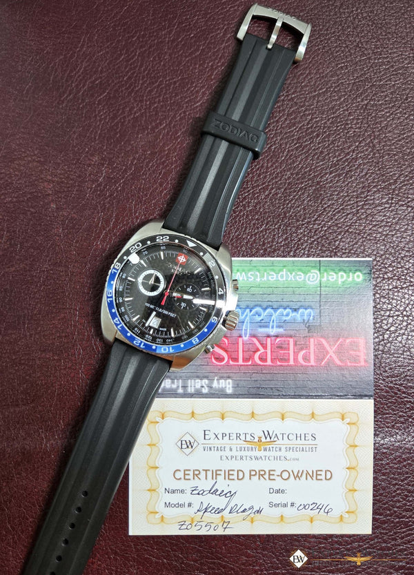 Zodiac Watch Bezel Insert ZO Series Chronograph Sea Dragon Speed 42mm Case -Read