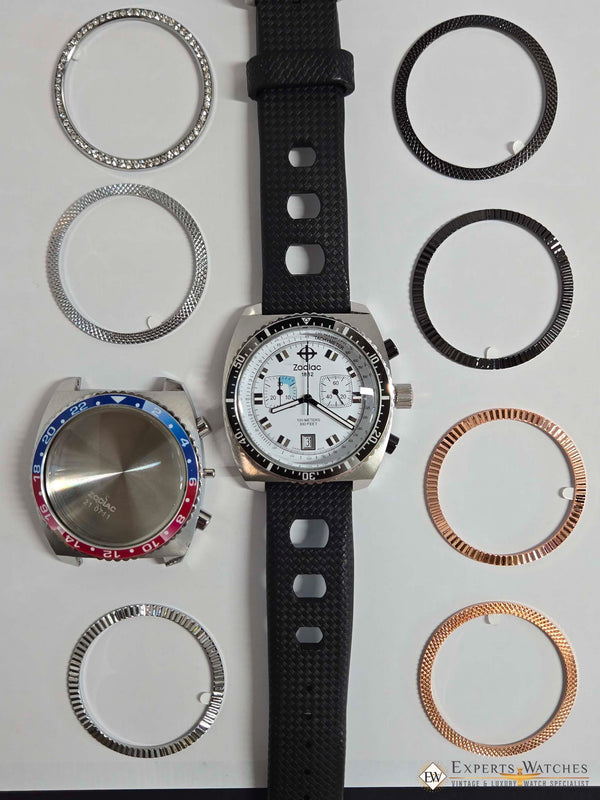 Zodiac Watch Bezel Thick Insert ZO Series Chronograph Sea Dragon Speed 42mm Read