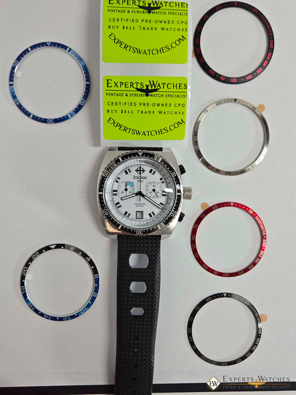 Zodiac Watch Bezel Insert ZO Series Chronograph Sea Dragon Speed 42mm Case -Read