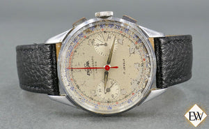 1960 Serviced Vintage Enicar Valjoux 92 USAAF Pilot Chronograph Watch Pre Sherpa